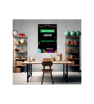 Öğretmenler Günü Hatırası Temalı Fotoğraf Panosu Branda 100x150