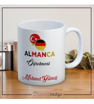 Almanca Öğretmeni Kişiye Özel Kupa (Beyaz)