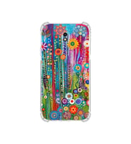 PrintiFy Samsung Galaxy J7 Pro ile Uyumlu Düşlerin Dansı Serisi Folklorik Bahçe Tasarımlı Uv Baskılı Köşe Korumalı Antişok Kılıf