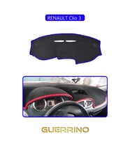 RENAULT Clio 3 TORPİDO KORUMA HALISI MAVİ KENAR