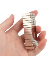 10 Adet 20x10x5 Mm Neodyum Magnet N35 Güçlü Mıknatıs Köşeli Ve Dayanıklı Nikel Kaplama