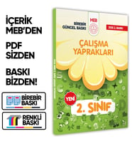 2026 MEB İlkokul 2.Sınıf Çalışma Yaprakları TÜM DERSLER Etkinlikli Eğlenceli S. Bankası BASKI ÜCRETİ