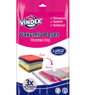 Vindex Vakumlu Poşet Large Tekli 50*70 Cm