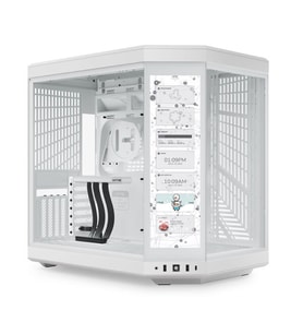 HYTE Y70 Touch Snow White Temperli Cam USB 3.2 E-ATX Dual Chamber Mid Tower Dokunmatik Ekranlı Gaming Kasa (CS-HYTE-Y70TTI-WW)