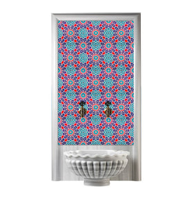 Armada Çini 60x100 Cm Ac 28 Geometrik Serigraf Türk Hamamı Pano