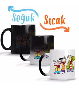 Ed Edd Ve Eddy Sihirli Kupa Bardak Porselen