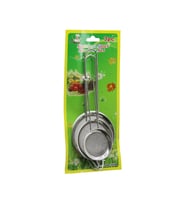 3PCS SET MİNİ= 5-7-8CM TEL SÜZGEÇ METAL ÇERÇECE METAL SAP=8.5-10.5-10.5CM (5343)