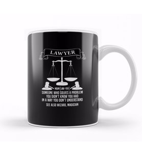 Lawyer Definition Judgement Judge Attorney Gift İdea Present Kupa Bardak Porselen