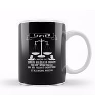 Lawyer Definition Judgement Judge Attorney Gift İdea Present Kupa Bardak Porselen