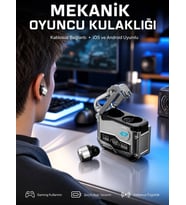 Oyuncu Kulaklığı Yeni Mekanik Kablosuz Kulaklık İos Android Uyumlu Yeni Nesil