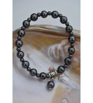 STONEAGE JEWELLERY Hematit Doğal Taşlı Bileklik (Altın / Dore)