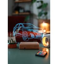 Peugeot 3008 16 Renk Kumandalı 3D Gece Lambası