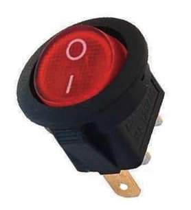 Powermaster Yuvarlak Işıklı Anahtar Aç Kapa On Off Anahtarı Düğme 3 Pin 10 Amper