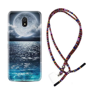 Xiaomi Redmi 8A 8 Pro 9C 9T 10C 11T Pro Kılıf Boyun Asklı Rasta Silikon Great Moon 1301