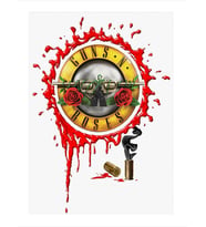 Guns N Roses Modern Ahşap Tablo