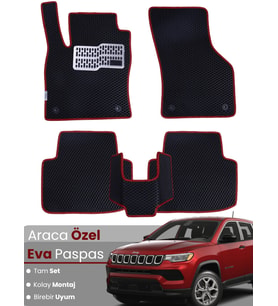 JEEP COMPASS (2017-2025) Uyumlu EVA Paspas Tam Set–Araca Özel,Kolay Montaj,Su Geçirmez