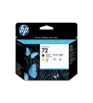 HP 72 C9384a Mat Siyah Ve Sarı Orjinal Baskı Kafası
