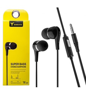 Ally Bsb-125i Universal Stereo Kulaklik Mikrofonlu 3.5 Jack (Siyah)