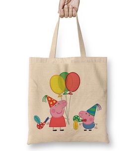 Peppa Pig Bez Çanta Uzun Saplı