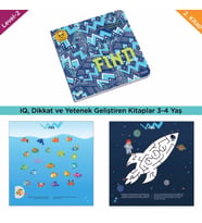 FIND (3-4 Yaş) / IQ, Dikkati Güçlendirme Seti-Anasınıfı - TÜZDER Yayınları (Bordo)