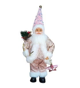 Yılbaşı Partisi Pembe Noel Baba 30 cm Dekor Süs 1 Adet