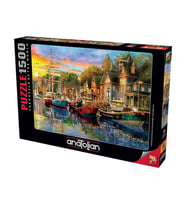 Anatolian Puzzle 1500 Parça Liman Işıkları 4564