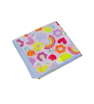 Valino Soft Pamuk Çocuk Desenli Eşarp 70x70 cm (Leylak)