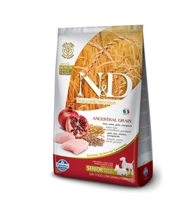 ND Düşük Tahıllı Tavuklu Narlı Senior Mini Köpek Maması 2,5 Kg