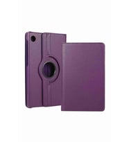 Tab M10 FHD Plus Uyumlu TB-X606F Standlı 360° Yatay Dikey Dönebilen Deri Tablet Kılıfı