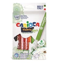 CARİOCA KEÇELİ KUMAŞ fabric BOYA KALEMİ FINE 10'LU