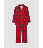 LCW Kids Kırmızı Yılbaşı Temalı Kız Çocuk Pijama Takım