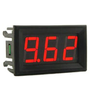 Voltmetre DC 0-30V Panel Tip Dijital Kırmızı 0.56 inch