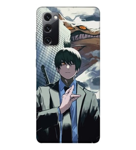 Samsung Galaxy S20 FE Uyumlu Chainsaw Man Tasarımlı Şeffaf Telefon Kılıfı