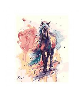 Düşlerdeki At Sayılarla Boyama Seti Canvas Kasnaklı 40 x 50 cm