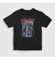 Presmono Unisex Çocuk Siyah Mummy V2 Iron Maiden T-Shirt 408312tt