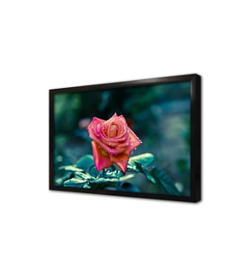 Pembe Gül Çerçeveli Mdf Tablo
