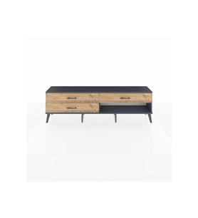 Arges TV Ünitesi 3 Çekmeceli  176x30x51 Antrasit-Antrasit/Çam