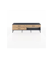 Arges TV Ünitesi 3 Çekmeceli  176x30x51 Antrasit-Antrasit/Çam