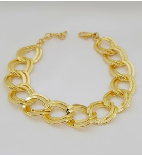 22 AYAR ALTINKAPLAMA KADIN GOLD ÖZEL TASARIM BİLEKLİK