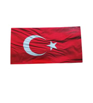 Türk Bayrağı Oto Sticker Küçük Kırmızı Beyaz 16X8Cm