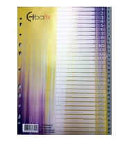 Bafix Seperatör 1-31 Rakamlı Plastik A4 Seperatör (10 Adet)