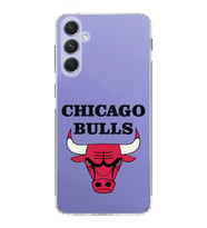 Samsung Galaxy A54 Uyumlu Kamera korumalı Kapak Chicago Bulls Tasarımlı  Şeffaf Kılıf