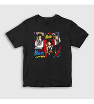 Presmono Unisex Çocuk Siyah Album Kino Noch T-Shirt 441118tt
