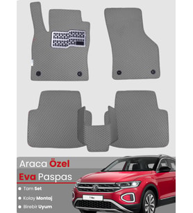 Volkswagen T-Roc (2017-2025) Uyumlu EVA Paspas Tam Set – Birebir Uyum,Araca Özel Tasarım