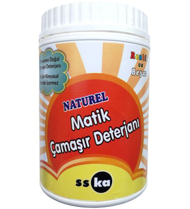 Naturel Toz Çamaşır Makine Deterjanı Matik / %100 Doğal / Hiçbir Kimyasal İçermez / 900 Gr.