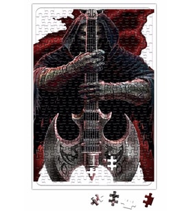 Rock Roll Müzik Gitar 08 Puzzle 240 Parça Yapboz