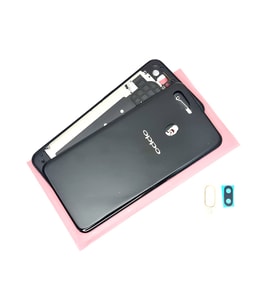 Tkgz Oppo A5S Full kasa Arka Pil Batarya Kapağı SİYAH