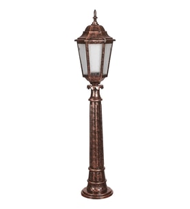 AVONNI BSU-68188-BKR-B Kahverengi Boyalı Dış Mekan Aydınlatma E27 Çelik Boru ABS Polikarbon Cam 23cm