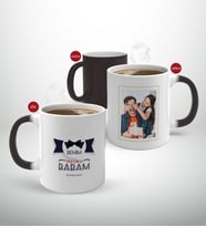 BK Gift Kişiye Özel Babalar Günü Hediyesi Fotoğraflı Sihirli Kupa Bardak-32 (Beyaz)