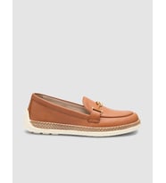 %100 Hakiki Deri Taba Kadın Loafer